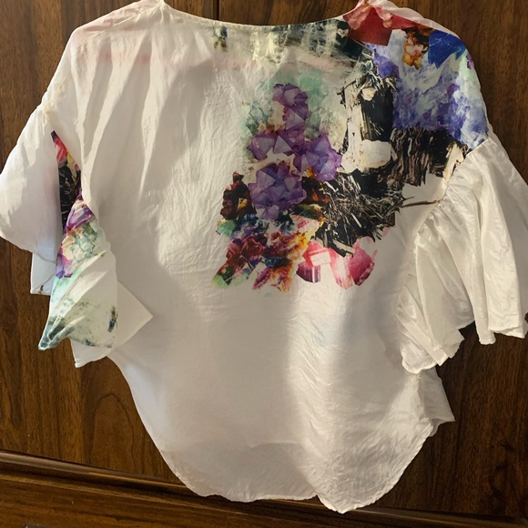 Anthropologie Try b 100% silk blouse - Picture 2 of 3
